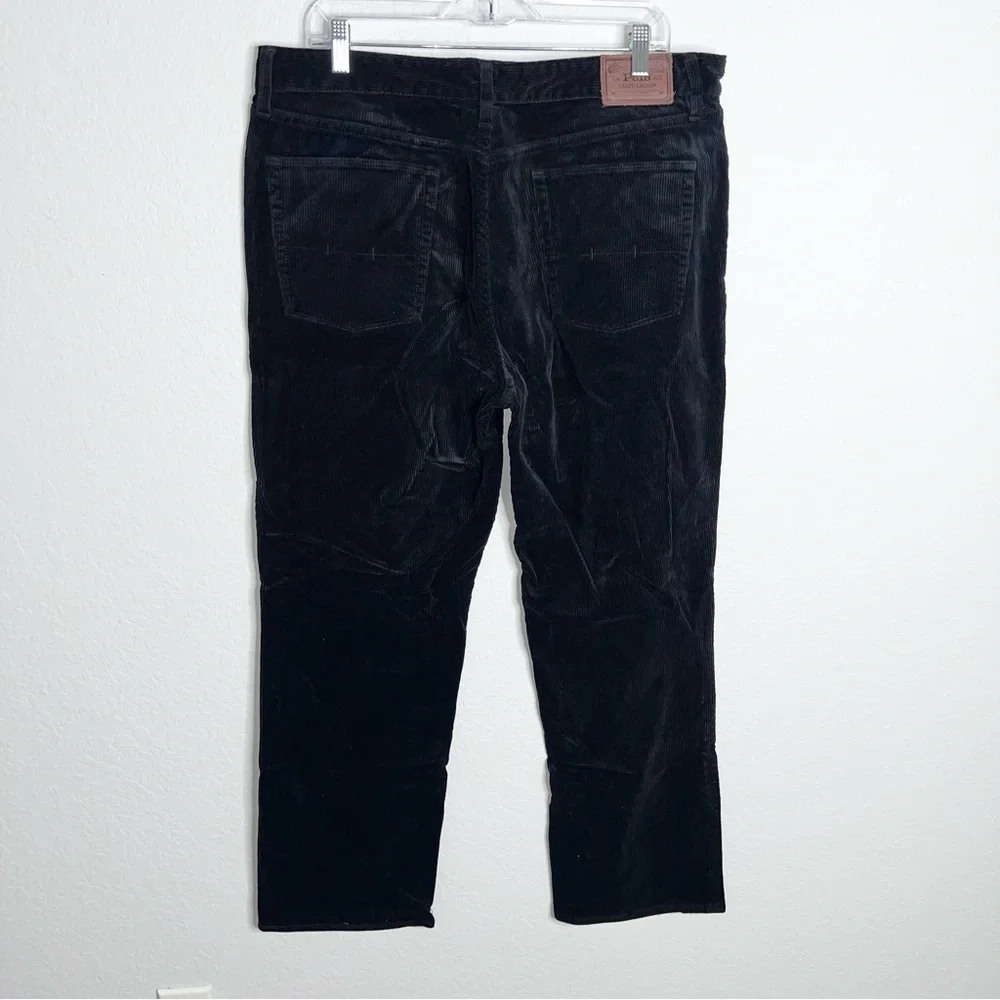 Polo Ralph Lauren Pants Men’s 38 Corduroy Straight Classic Fit Black Vintage B